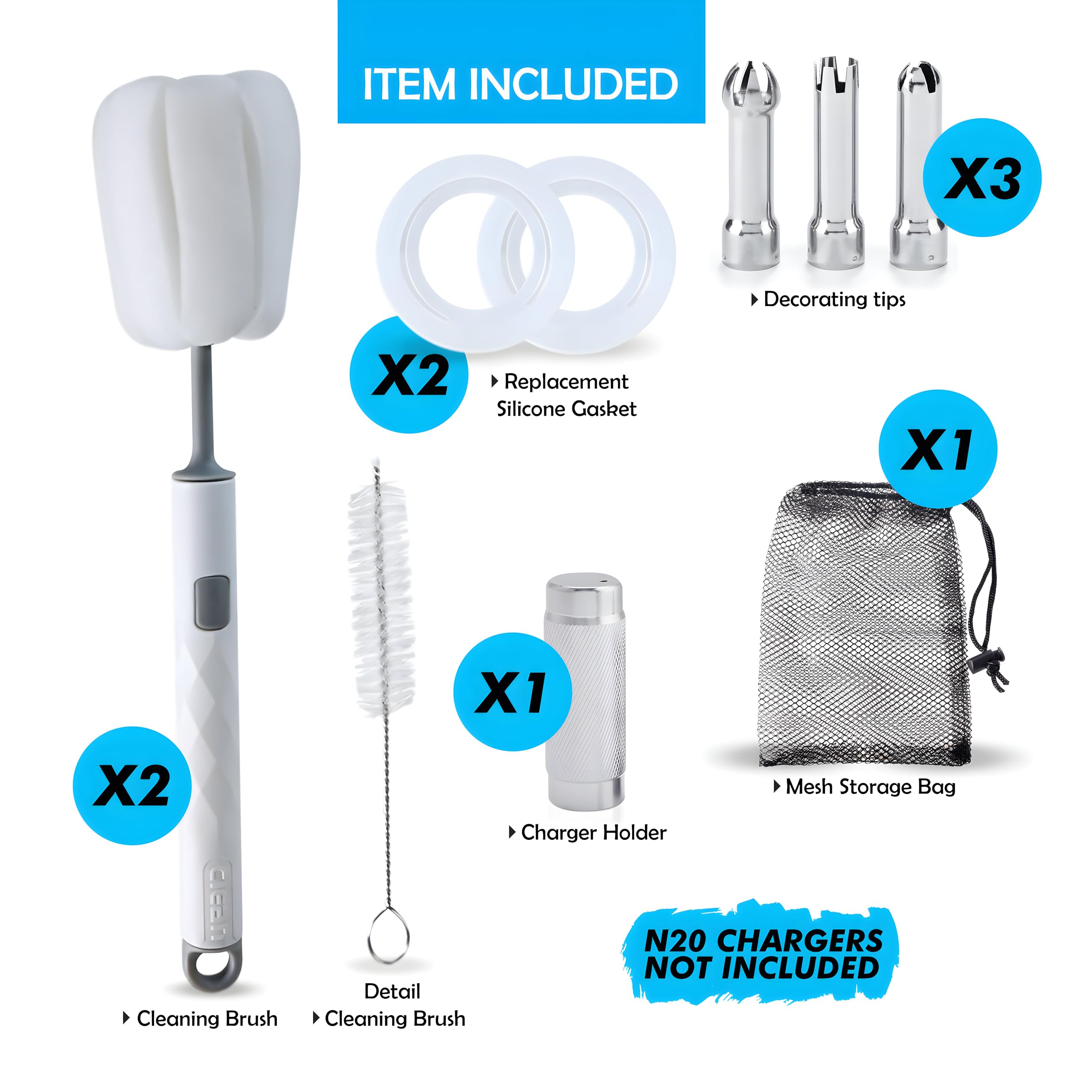 SWISSTON Whipped Cream Dispenser 500ml/1 Pint - Aluminum Cream Whipper & Whipping Siphon for Cold Foam, Coffee & Desserts